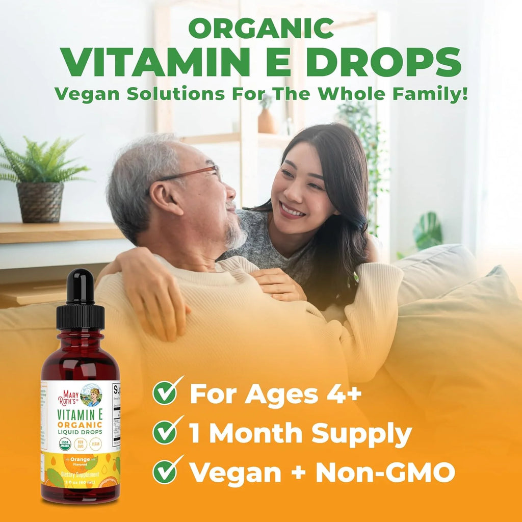 Organic Vitamin E Liquid Drops 2 fl oz C23379