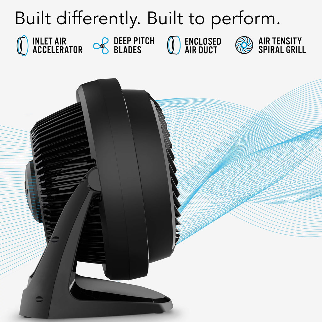 Black Whole Room Air Circulator Floor Fan Q870783