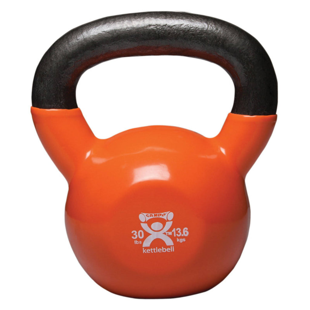 Gold Vinyl Coated Kettlebell 30 lbs Q8543