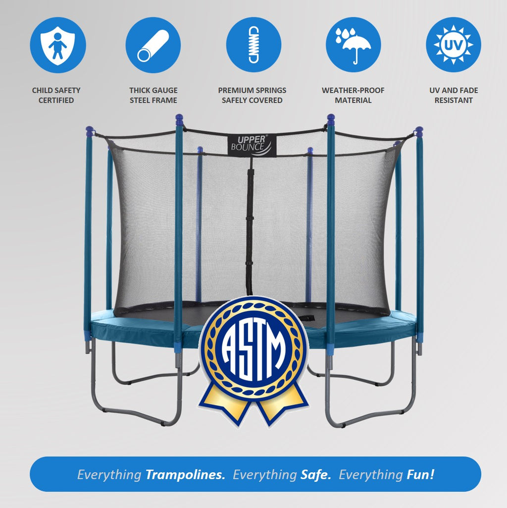 10 FT Round Trampoline with Safety Enclosure System G716