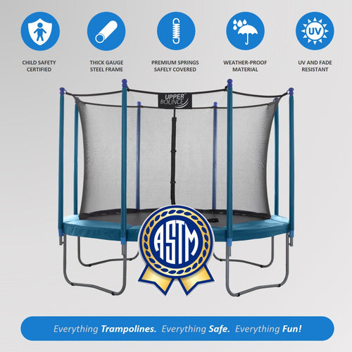 10 FT Round Trampoline with Safety Enclosure System G716