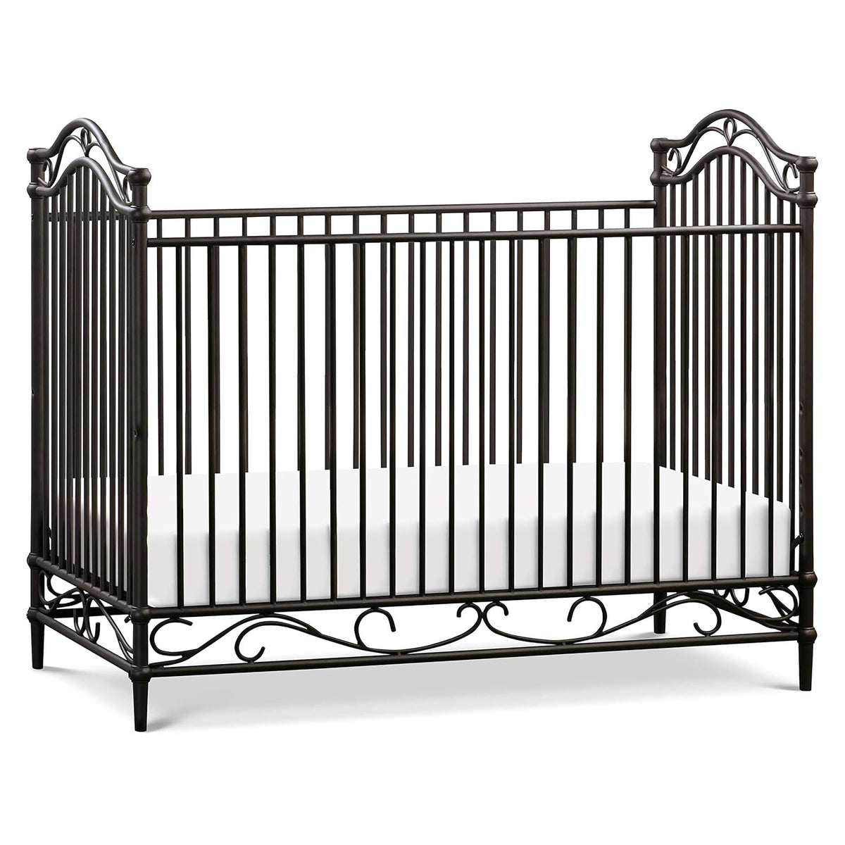 Vintage White 3-in-1 Convertible Metal Crib I398346