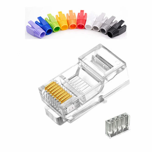 100 Pcs Cat7 RJ45 Connectors E835