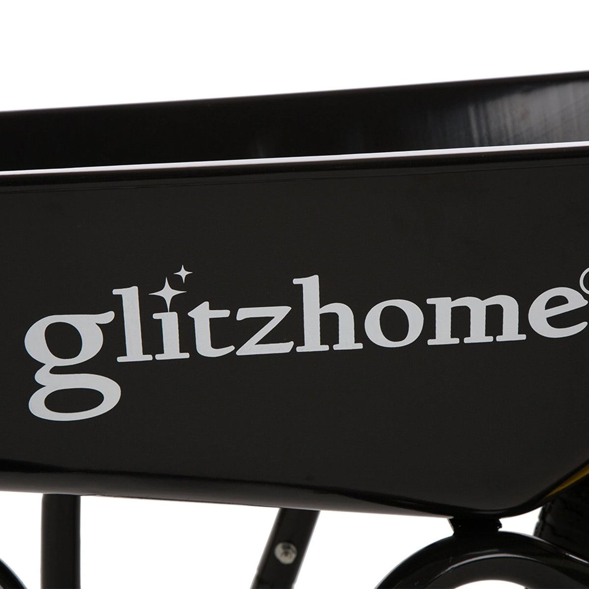 4.7 Cu. ft. Black Steel Framed Plastic Garden Wheelbarrow Utility Dump Cart W65777