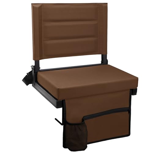 Portable Bleacher Seats with Back Support and Padded Cushion F57670