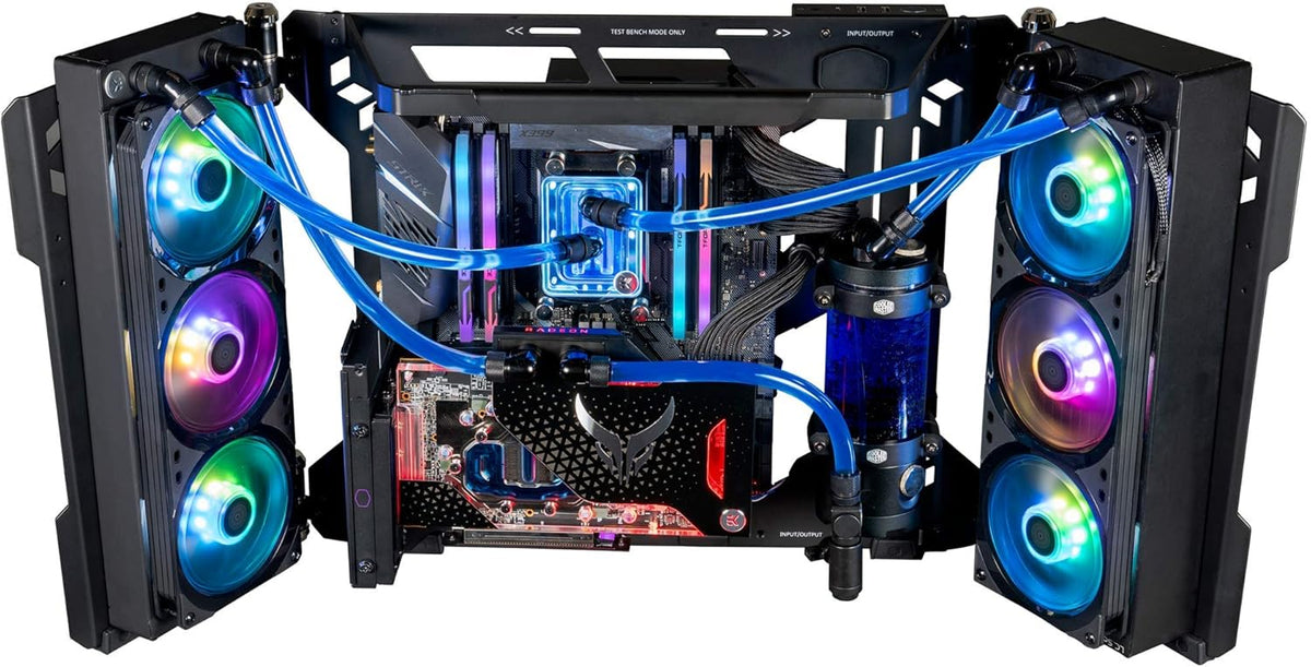 Custom Test Bench/Open-Air ATX PC Case with Panoramic Tempered Glass H48043