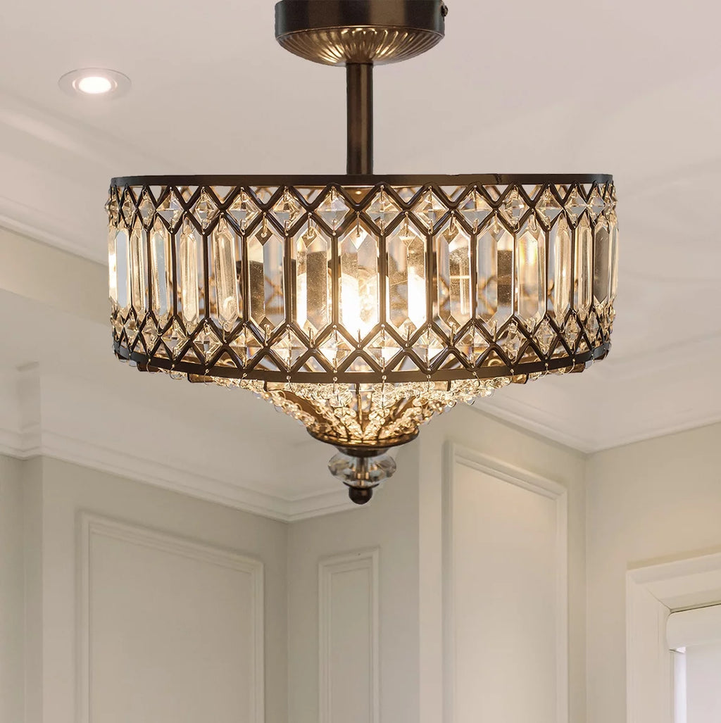 2-Light Semi-Flush Mount Ceiling Light I4016