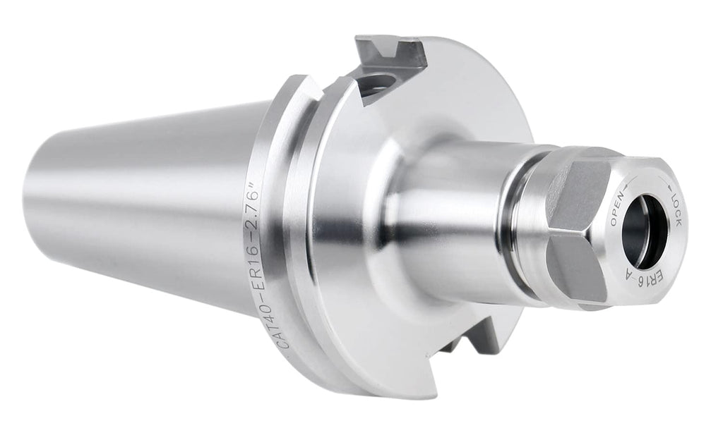 Cat40 V-Flange Collet Chuck for Er16 Collets, Draw Bar Thread 5/8-11'', 2.76'' Projection Length T5810