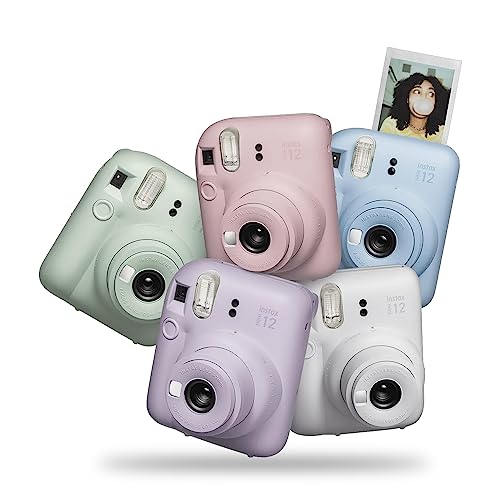 Fujifilm Instax Mini 12 Instant Camera + Accessory Bundle + Custom Case + Film Value Pack (50 Sheets) + Photo Album (Blossom Pink) U611