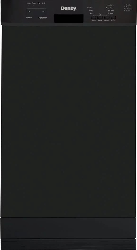 18" Wide Built-in Dishwasher in Black T2550