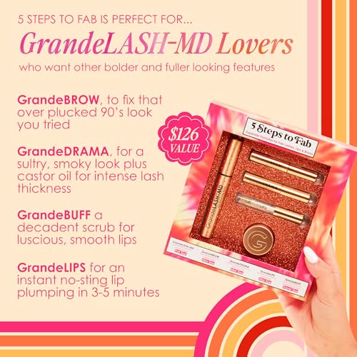 5 Steps to Fab Kit for Longer-Looking Lashes, Fuller-Looking Brows, Plumper-Looking Lips R1293
