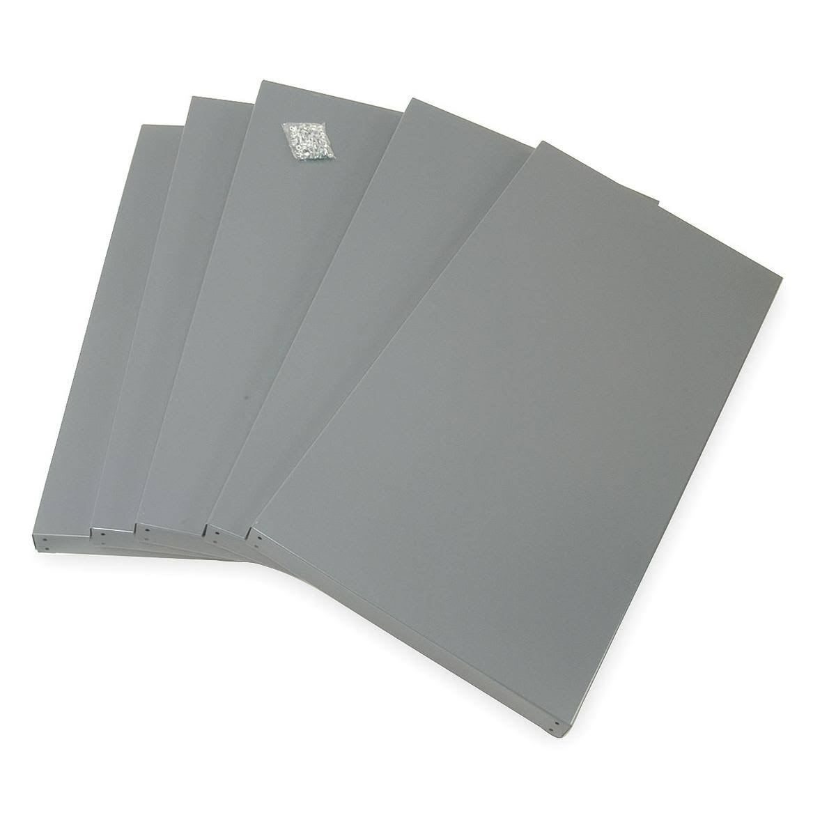 14 ga Gray 36 in. W Shelves, pk5 W2919