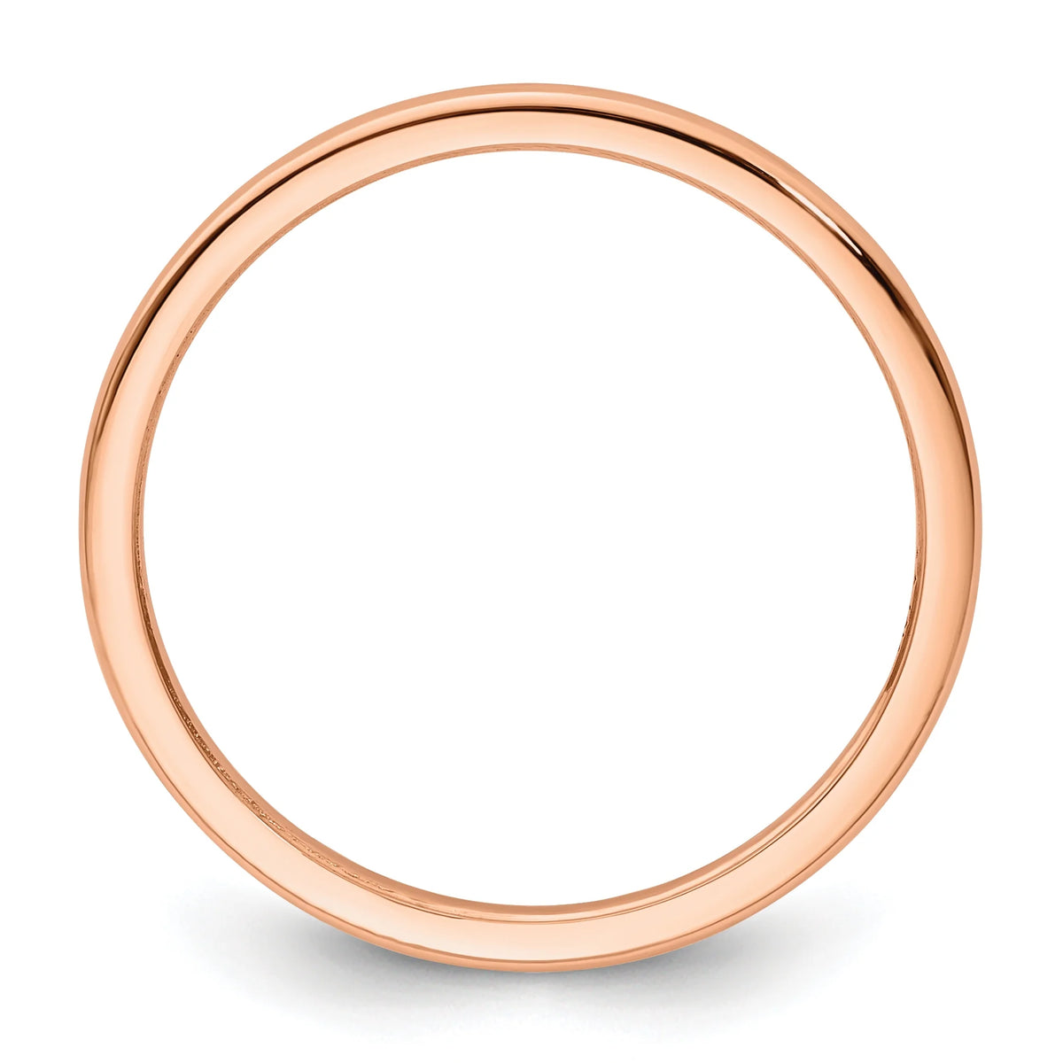 10K Rose Gold Stackable Band Ring W5832
