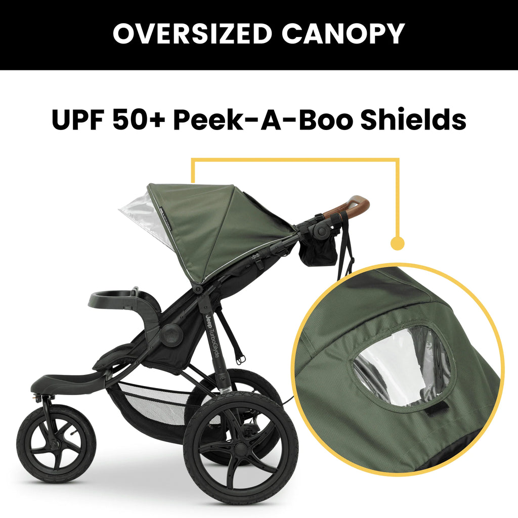 Black Jogging Stroller W1474