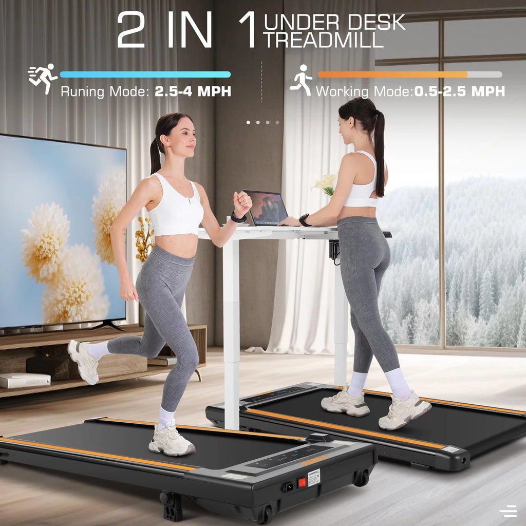 Under Desk Treadmill with Remote Control, Black H4227