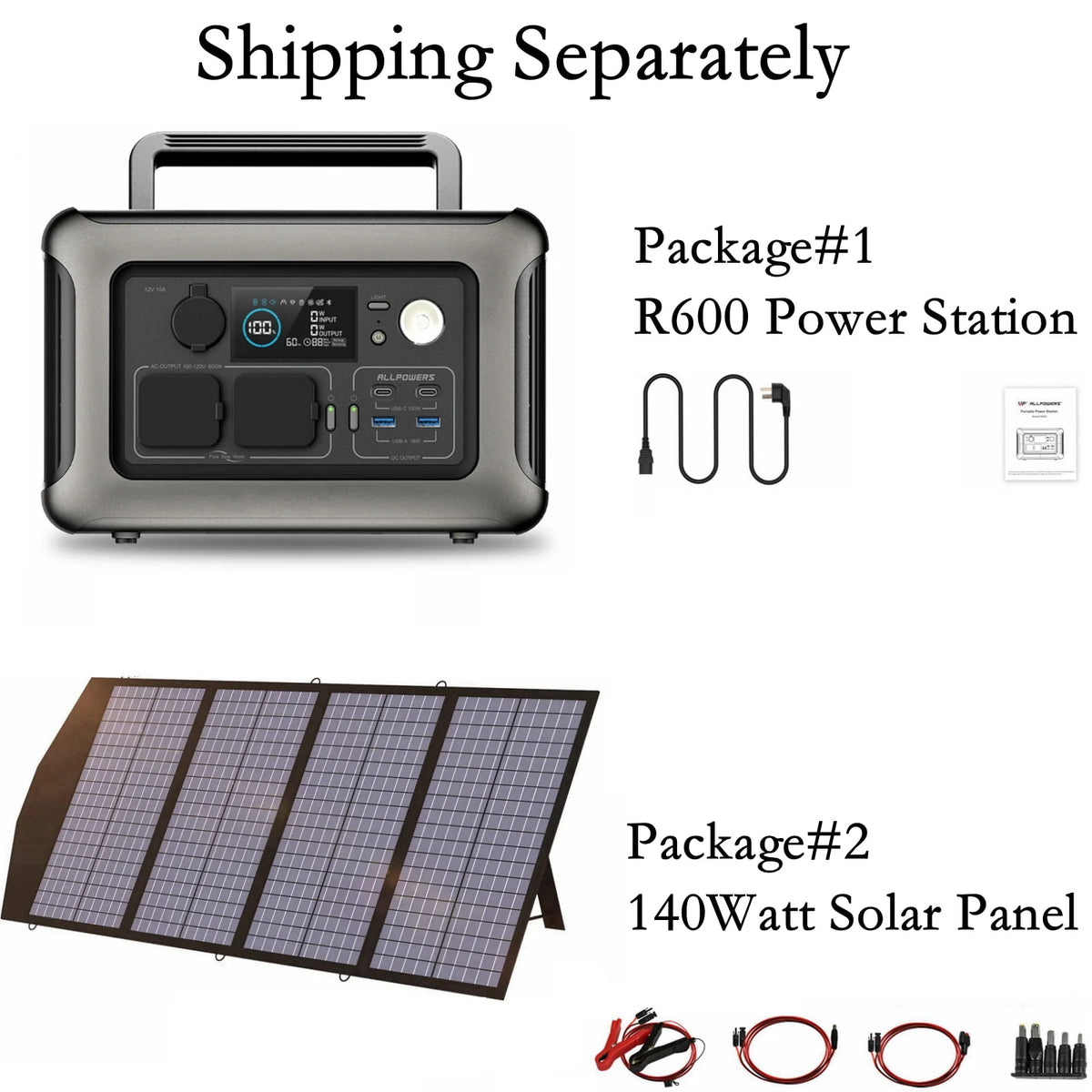 Portable Power Station 600W 299Wh LiFePO4 Battery L367