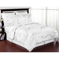 3 Piece Comforter Set Queen/Full Black/White X426