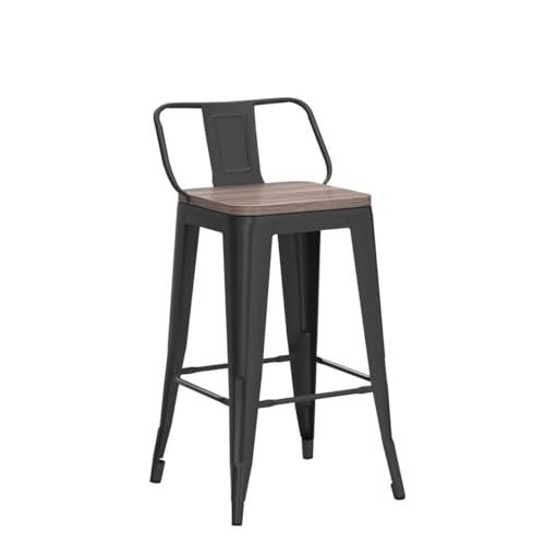 30 Inch Set of 4 Swivel Counter Height Metal Bar Stools G767626