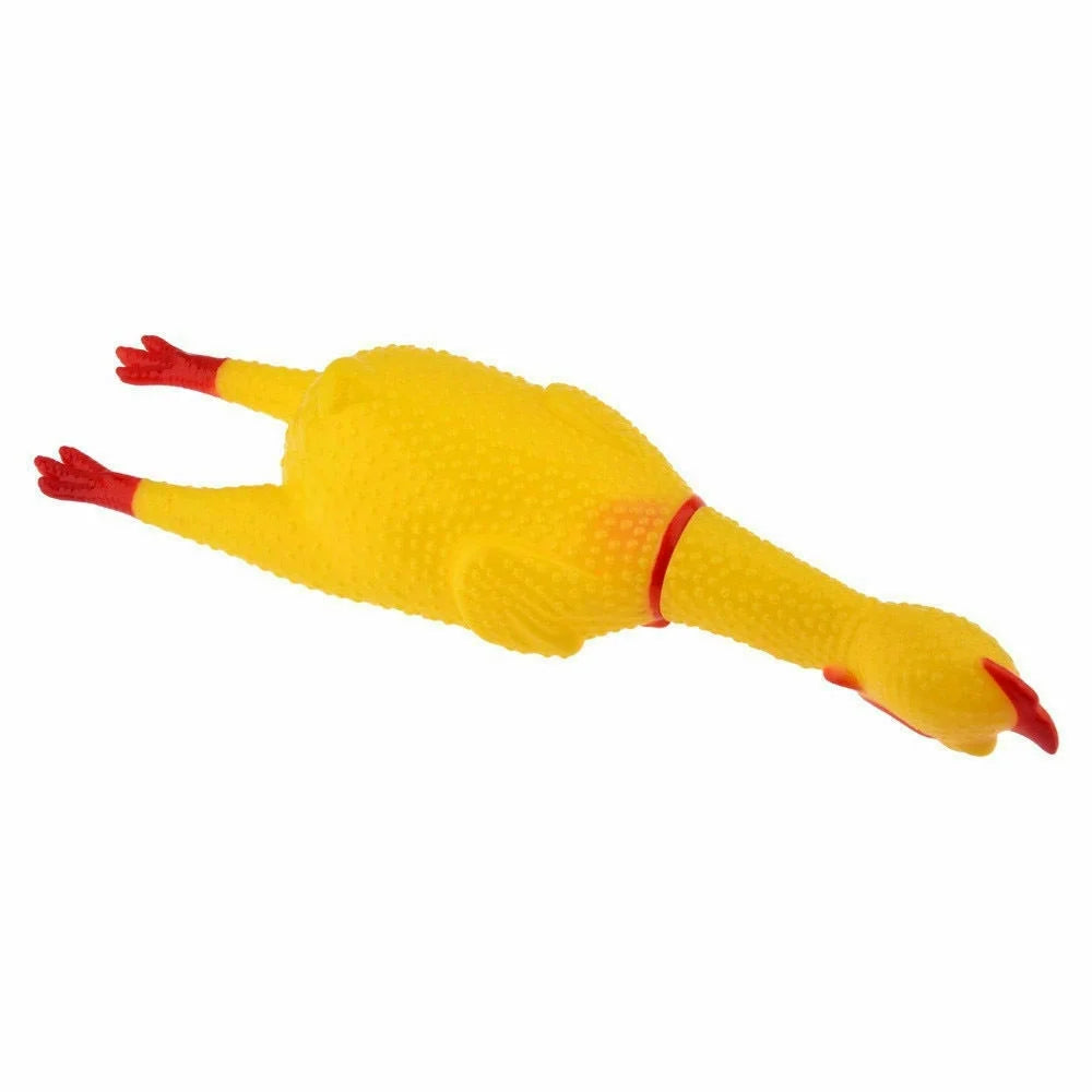 Screaming Rubber Chicken Chew Toy 12" Inches K585