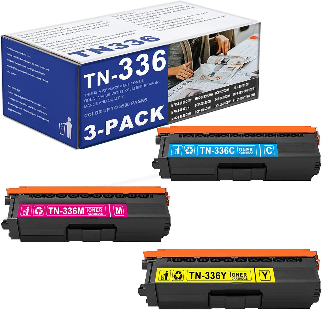3 Pack High Yield Toner Cartridge for Brother Printer F709