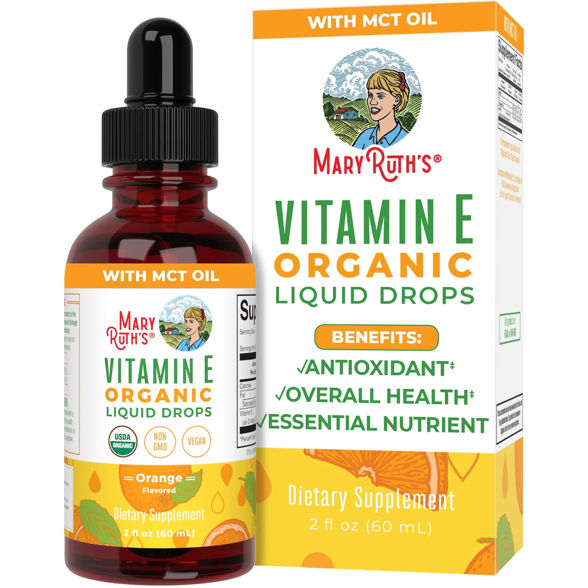 Organic Vitamin E Liquid Drops 2 fl oz C23379