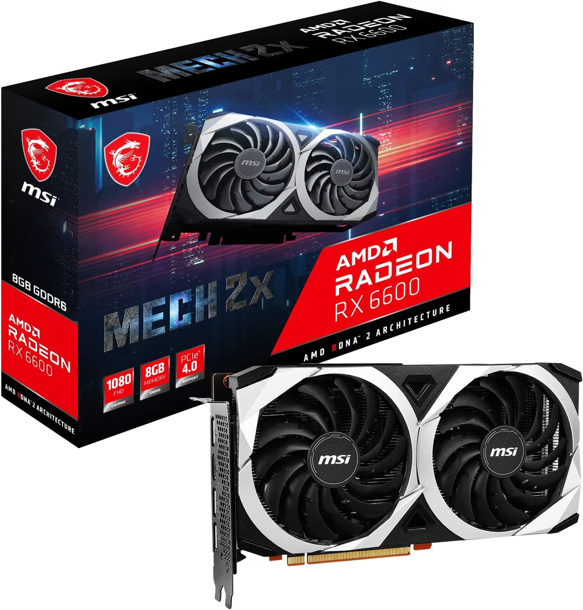 AMD Radeon RX 6600 8GB GDDR6 Graphics Card D234
