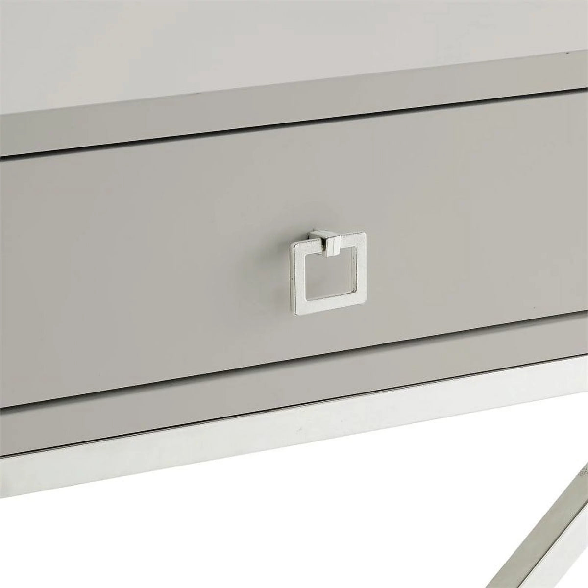 1 Drawer Gray Nightstand B475