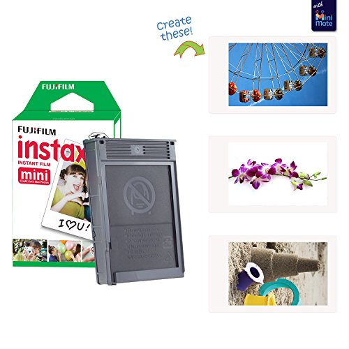 Fujifilm Instax Mini 12 Instant Camera + Accessory Bundle + Custom Case + Film Value Pack (50 Sheets) + Photo Album (Blossom Pink) U611
