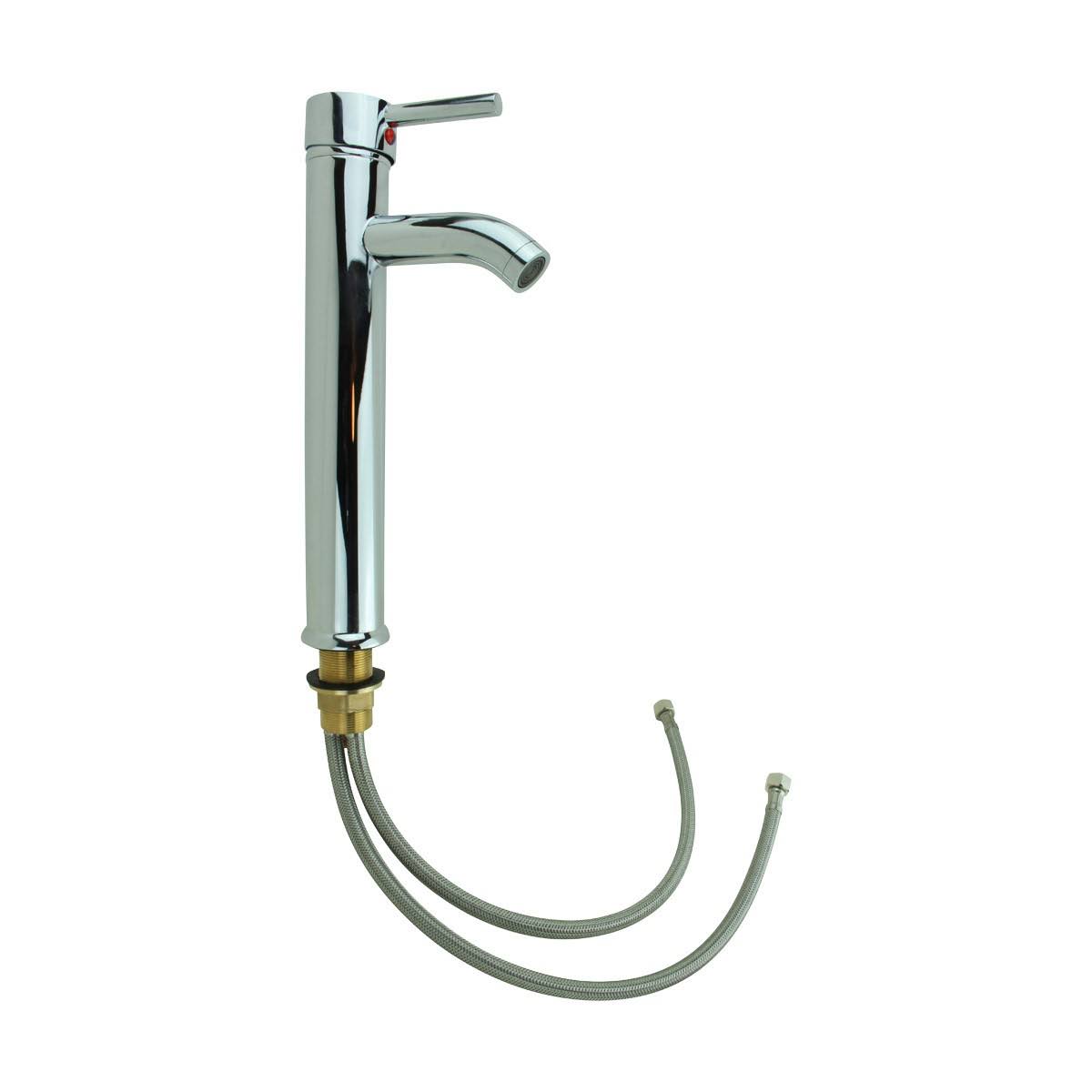 Chrome Solid Brass Single Hole Bathroom Faucet U3258