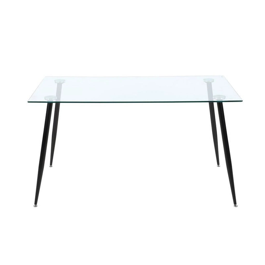 Contemporary Steel and Glass Dining Table Z23471