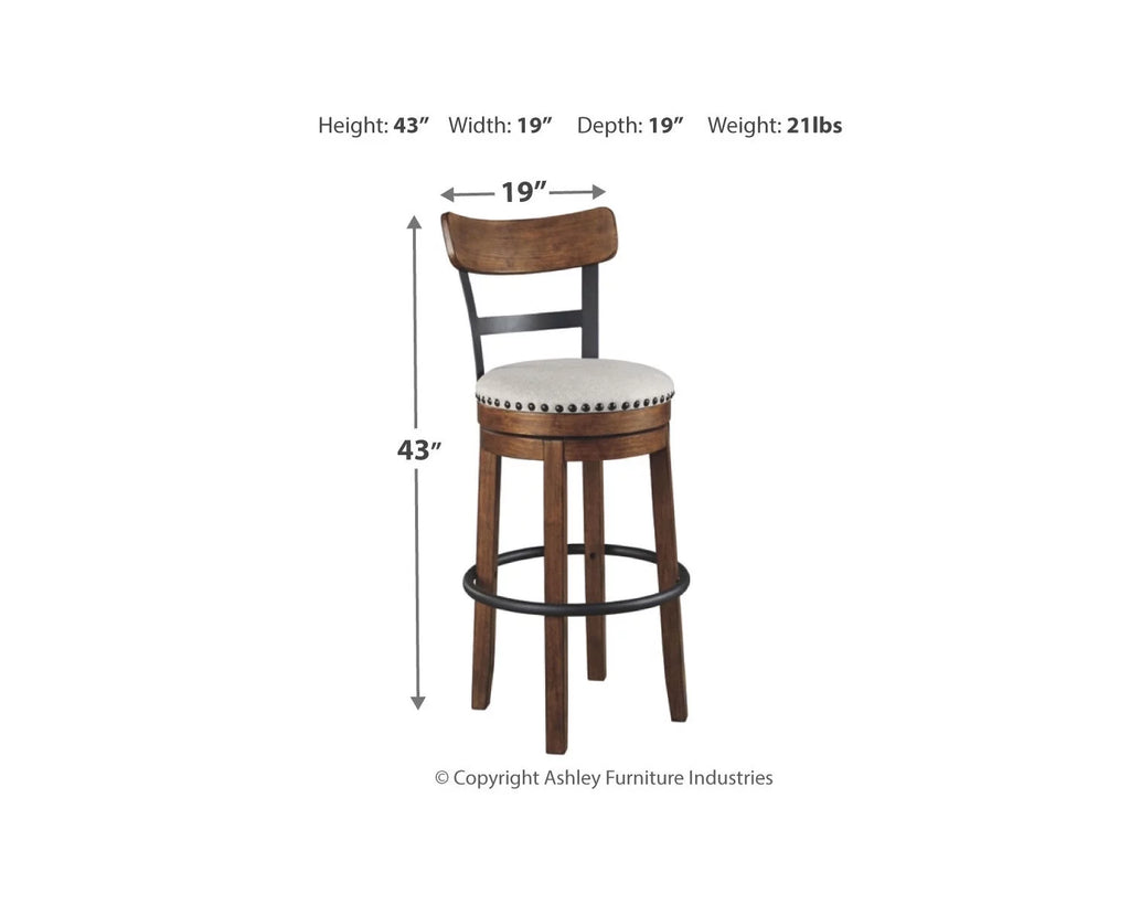 Brown Bar Height Bar Stool A946