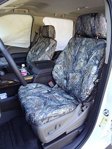 Camo Seat Covers for 2014-2018 Chevy Silverado Front 40/20/40 Split Bench Seat A2384