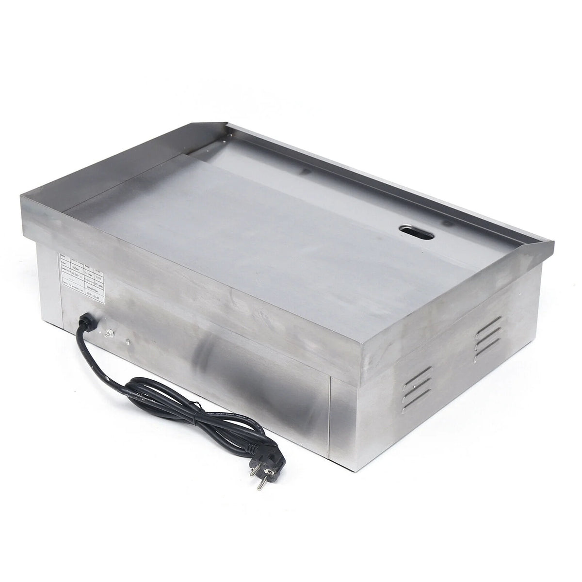 1600W Commercial Electric Griddle Stainless Steel Table Stove H581