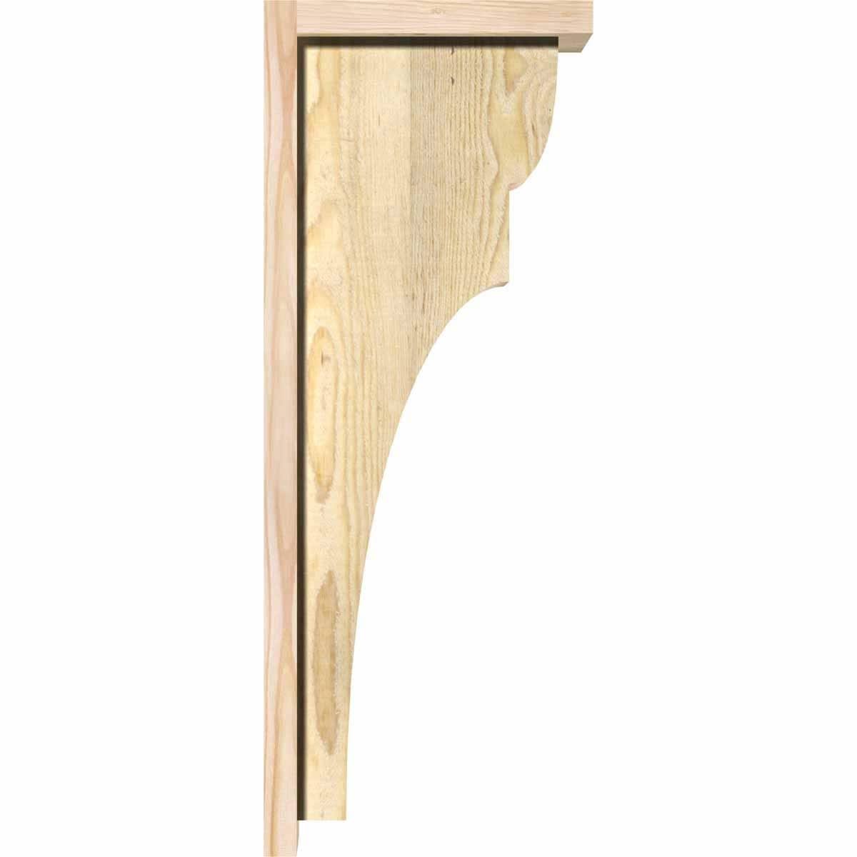 Rough Sawn Corbel with Backplate, Douglas Fir X6921