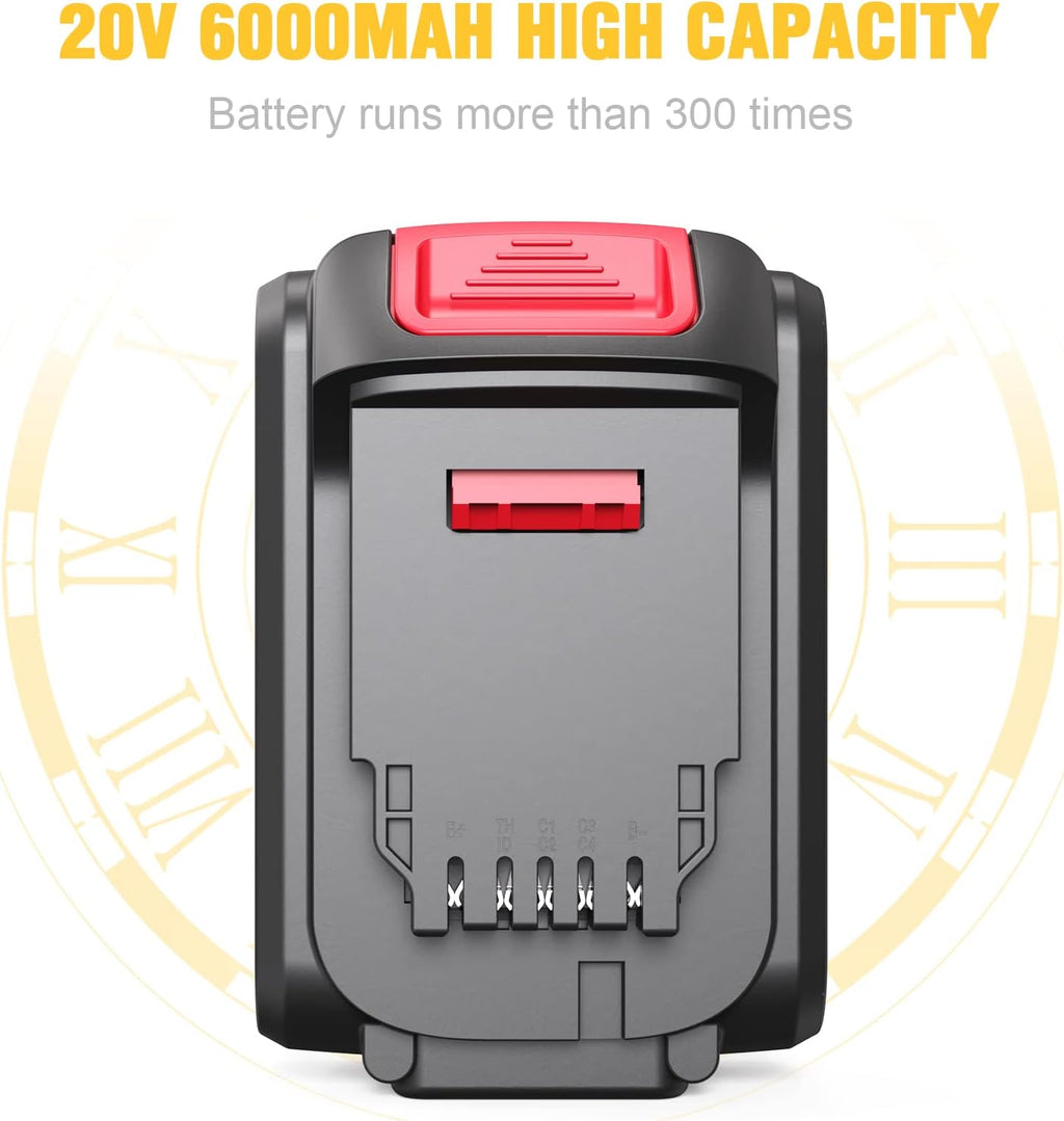 20V 6.0Ah Replacement Battery 2 Pack E7621