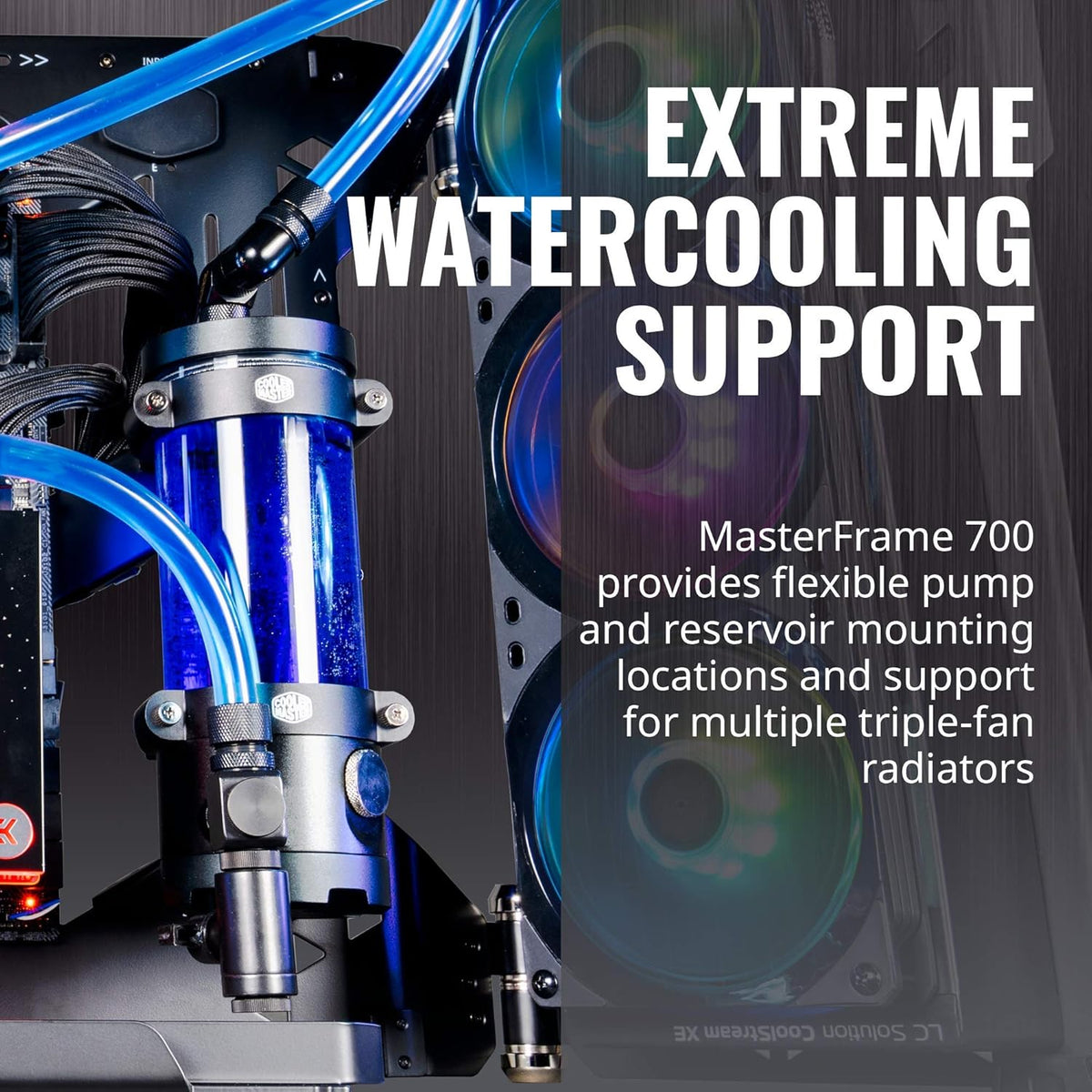 Custom Test Bench/Open-Air ATX PC Case with Panoramic Tempered Glass H48043