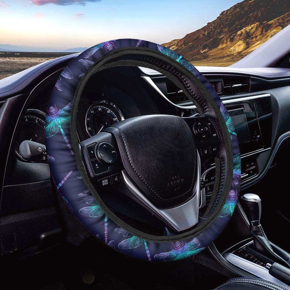 Black Auto Car Steering Wheel Cover 15 inch A8234