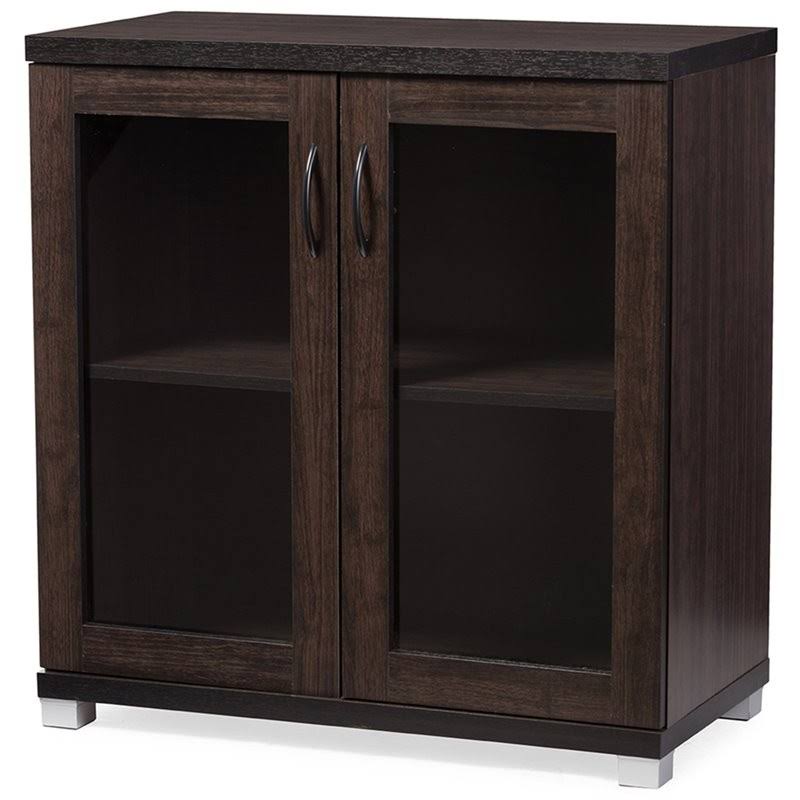 Dark Brown Curio Cabinet J676
