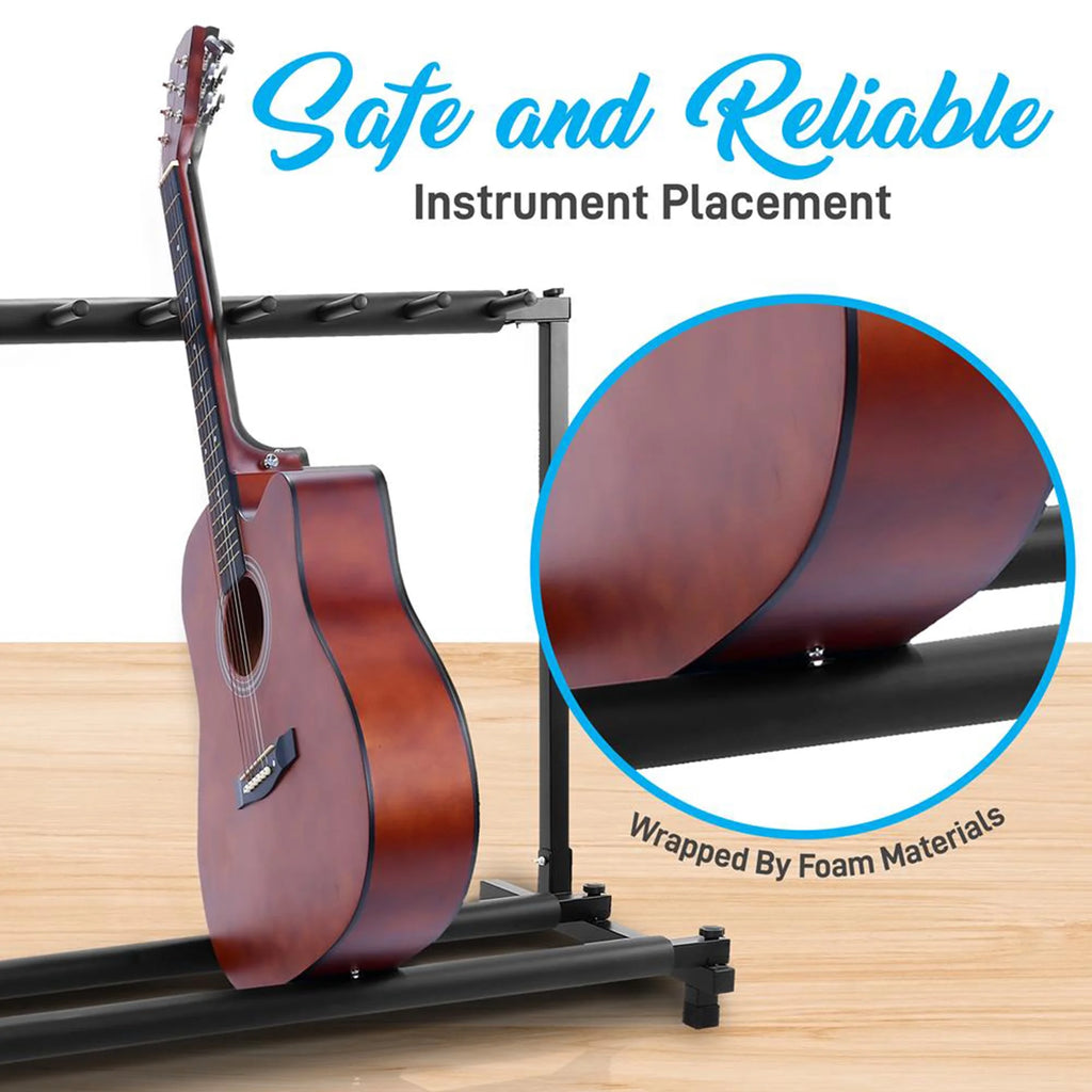 9 Space Guitar Floor Stand Rack Holder P79358