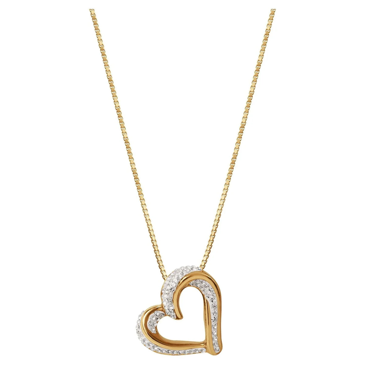 Slide Heart Pendant Necklace V8304