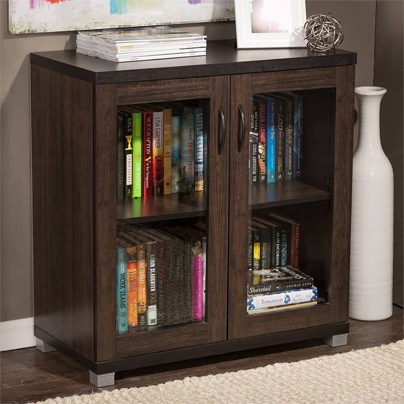 Dark Brown Curio Cabinet J676