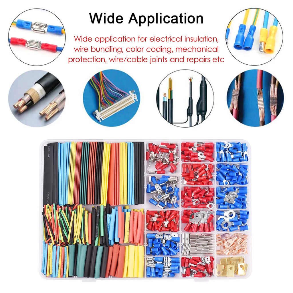 678PCS Terminals & Heat-shrink Tube Kit H621