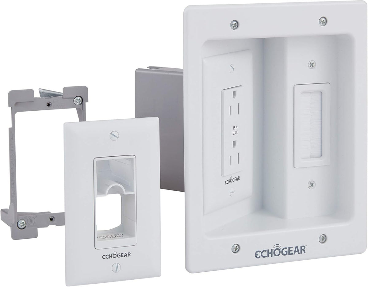 Cable Concealer Kit with Power and Low Voltage Cable Management D62991