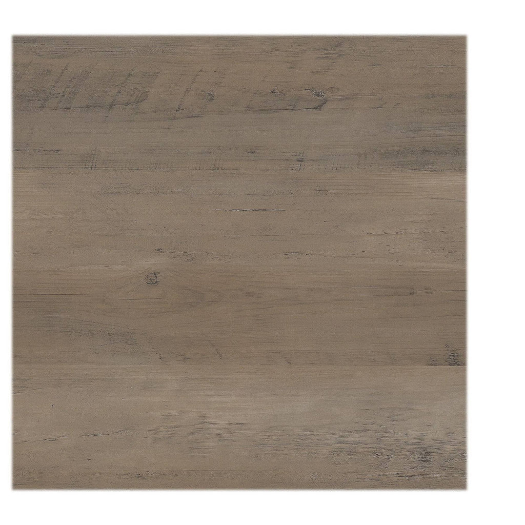 L Shaped Desk with Lateral File Cabinet and 5 Shelf Bookcase, Driftwood Gray M412904
