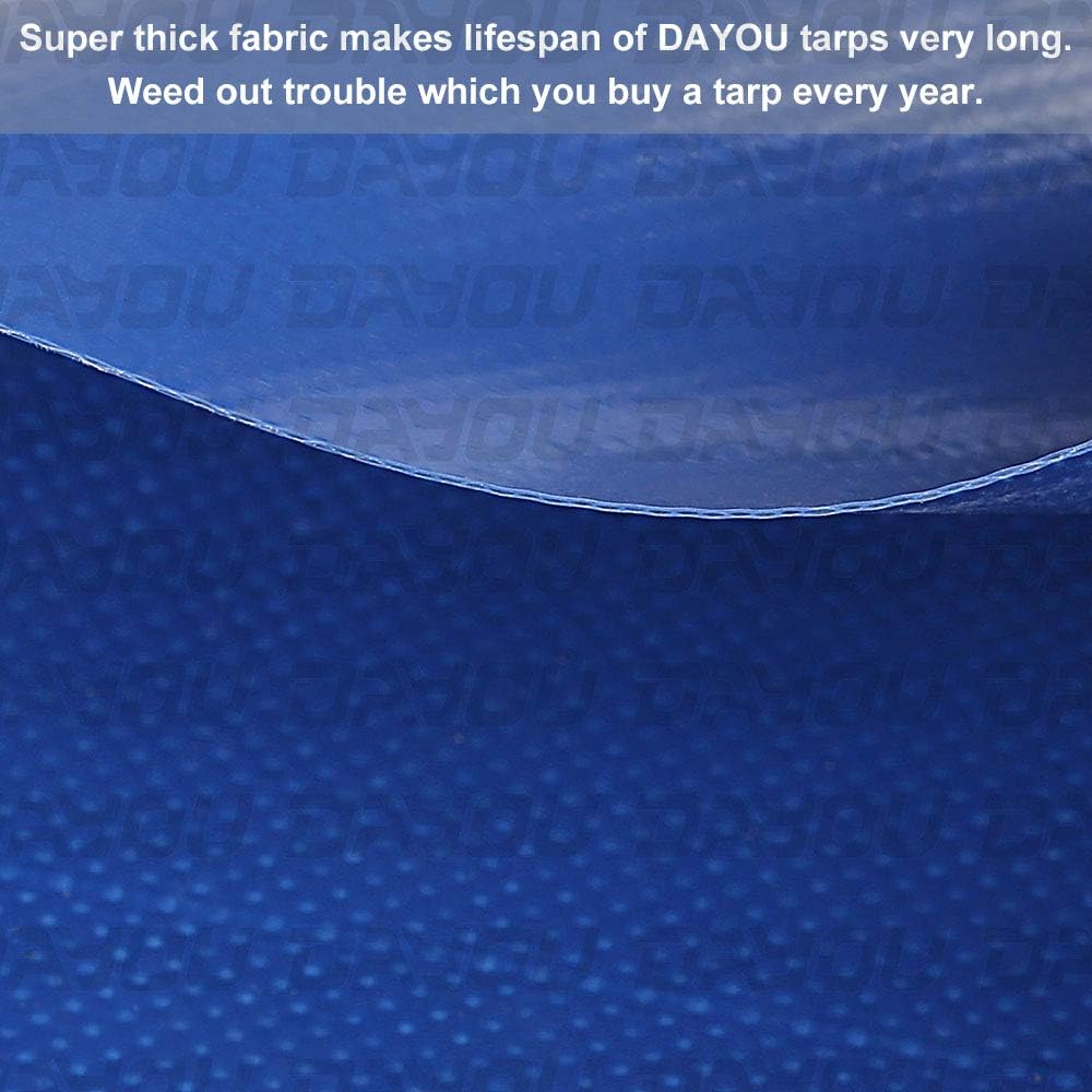 Heavy Duty Waterproof PVC Tarpaulin Cover 8X10 FT L869101