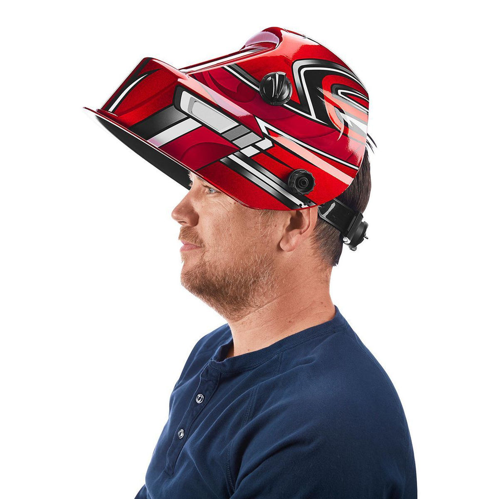 Red Auto-Darkening Welding Helmet E453092