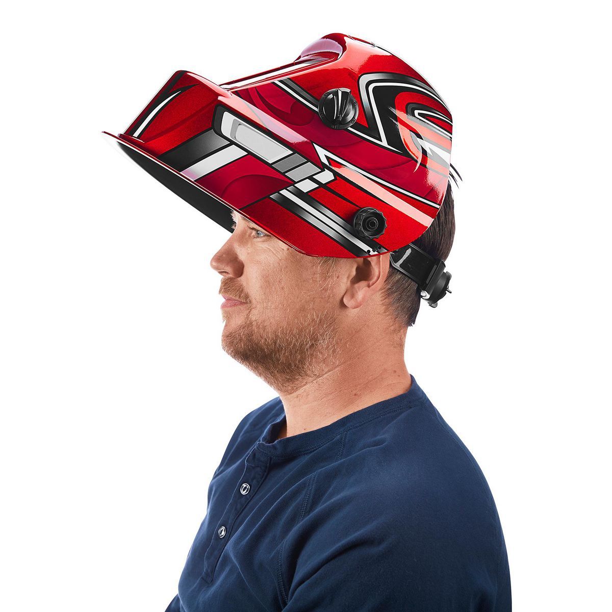 Red Auto-Darkening Welding Helmet E453092