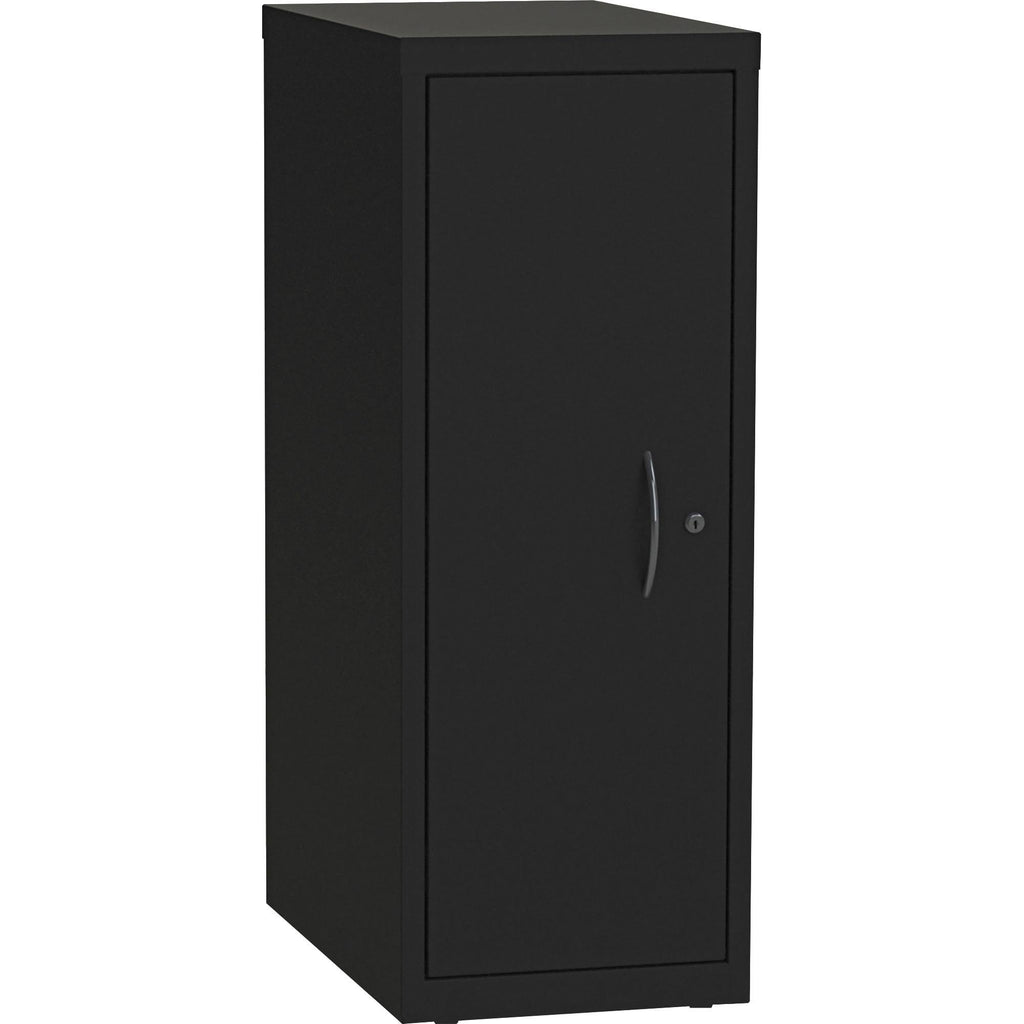 Black Single Tower Open Desking System P1489