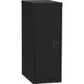 Black Single Tower Open Desking System P1489