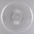 Clear Round Scalloped Plastic Trays D56842